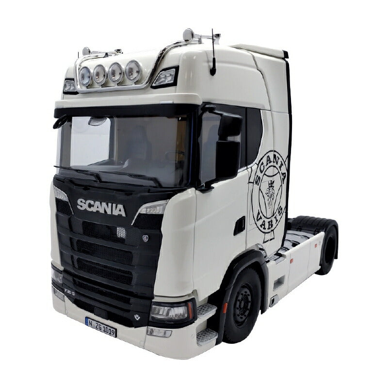 ギャラリービューアに画像をロードする, Scania V8 730S 4x2 white /NZG 建設機械模型 工事車両 1/18 ミニカー