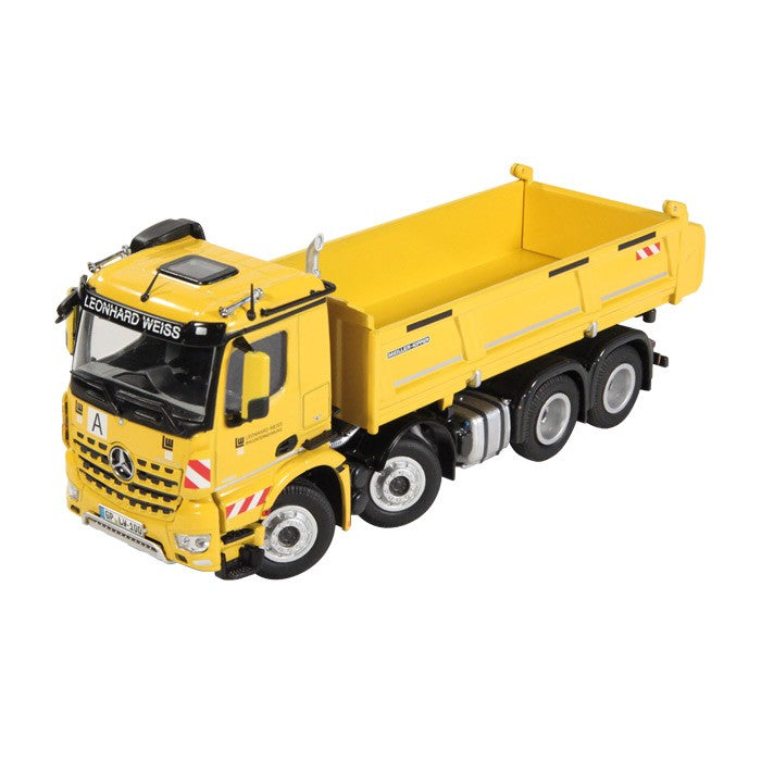 ギャラリービューアに画像をロードする, 【予約】2017年1-3月以降発売予定MERCEDES BENZメルセデスベンツアクトロス 8X4 "LEONHARD WEISS"トラック ダンプカー /NZG 建設機械模型 工事車両 1/50 ミニチュア