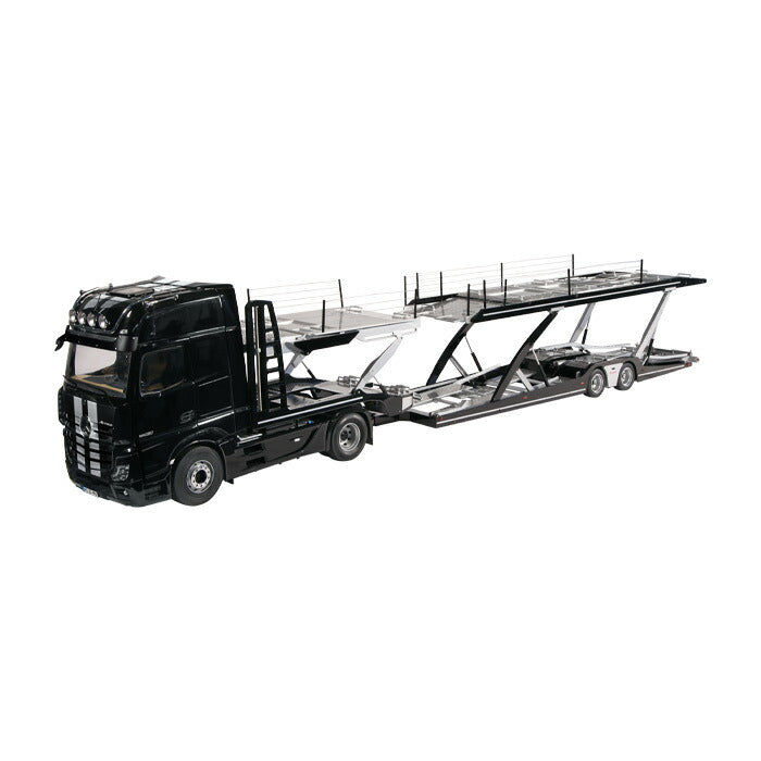 ギャラリービューアに画像をロードする, LOHR car Transporter積載車キャリアカー / メルセデス・ベンツアクトロス set #992/51 + #971 建設機械模型 工事車両NZG 1/18 ミニチュア