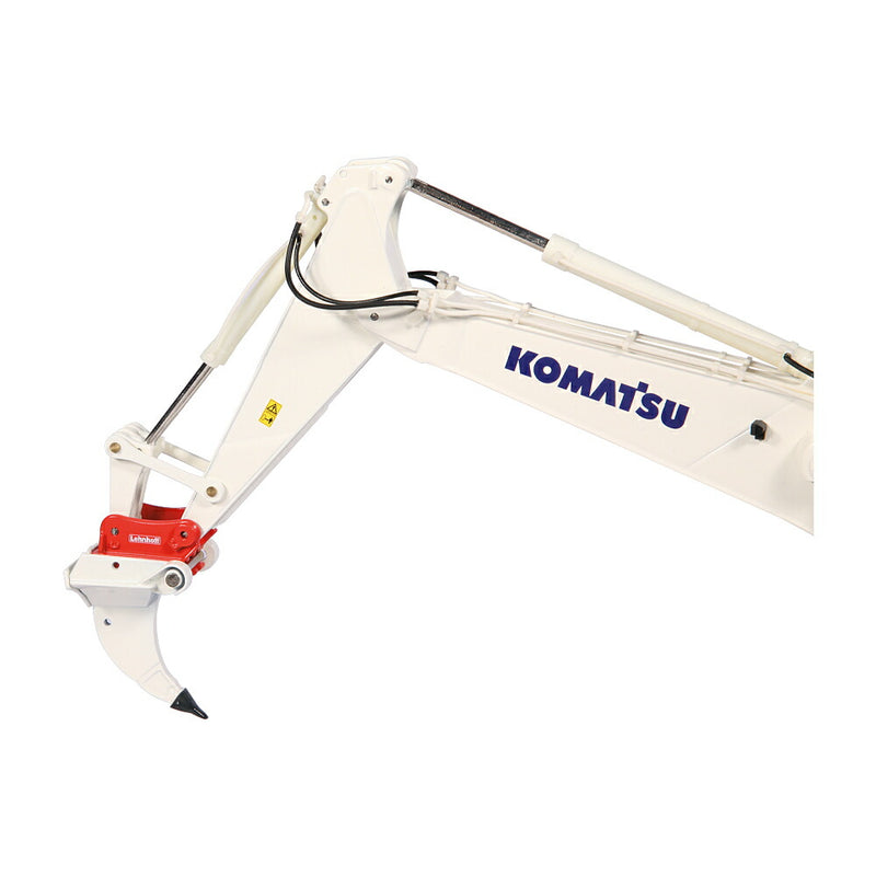 ギャラリービューアに画像をロードする, KOMATSUコマツ PC1250 Lenhoff quick coupler ホワイト 油圧ショベル/NZG 1/50 建設機械 模型ミニカー はたらく車 重機