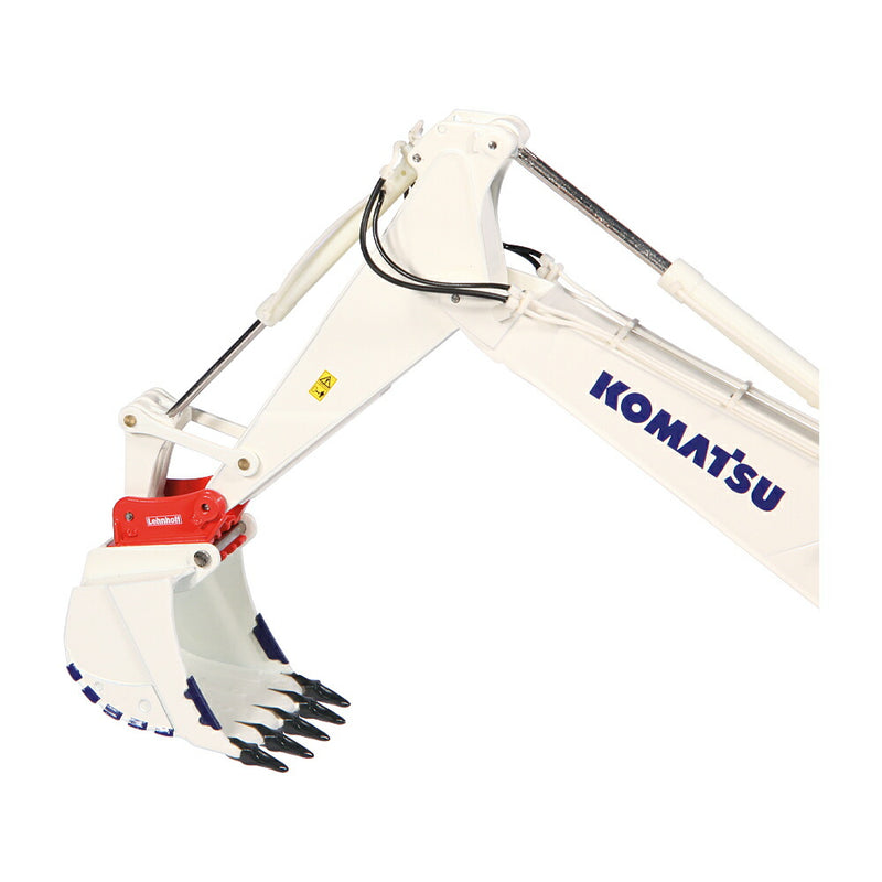 ギャラリービューアに画像をロードする, KOMATSUコマツ PC1250 Lenhoff quick coupler ホワイト 油圧ショベル/NZG 1/50 建設機械 模型ミニカー はたらく車 重機