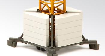 ギャラリービューアに画像をロードする, LIEBHERRリープヘル 112 EC-H タワークレーン 2024/0 /CONRADコンラート建設機械 工事車両 1/87 ミニチュア 重機