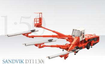 ギャラリービューアに画像をロードする, SANDVIKサンドビック DT1130i トンネルの掘削機 2509/0 /CONRADコンラート建設機械 工事車両 1/50 ミニチュア 重機