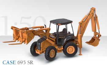 CASE 695 SR エクスカベーター 油圧ショベル ユンボ ローダーウィズ バックホー ディッパー 2581/0 /CONRADコンラート建設機械 工事車両 1/50 ミニチュア 重機