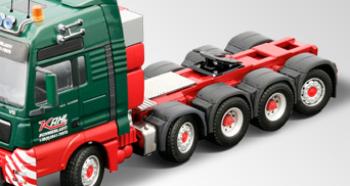 ギャラリービューアに画像をロードする, MAN TGX XXL ヘビーデューティートラクタ 5軸 KAHL 70003/0 /CONRADコンラート建設機械 工事車両 1/50 ミニチュア 重機
