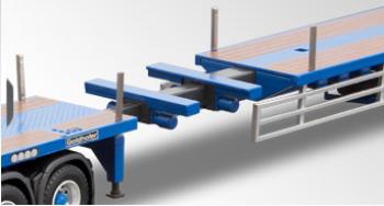 ギャラリービューアに画像をロードする, MAN TGX トラクタ 3軸 + Goldhoferゴールドフォファー 伸縮式セミトレーラー SPZ DL4 4軸 VOSS 70140/0 /CONRADコンラート建設機械 工事車両 1/50 ミニチュア 重機