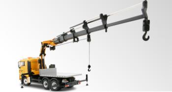ギャラリービューアに画像をロードする, 【予約】PALFINGER PK530002 SH トラッククレーン MAN TGX 3軸 SCHMIDBAUER 70191/0 /CONRADコンラート建設機械 工事車両 1/50 ミニチュア 重機