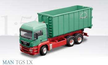 ギャラリービューアに画像をロードする, MAN TGS LX 3軸 ローリー with high trough 71166/0 /CONRADコンラート建設機械 工事車両 1/50 ミニチュア 重機