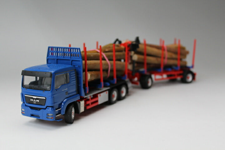 ギャラリービューアに画像をロードする, DOLL 原木車 材木運搬 ショート MAN TGS L 3軸 /CONRAD 1/50 建設機械 模型 71183/0