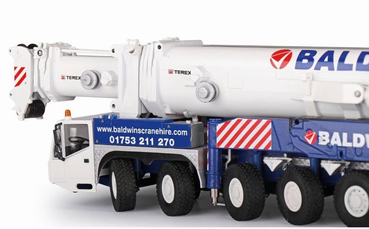 ギャラリービューアに画像をロードする, Baldwins Demag AC 1000 telescopic craneモバイルクレーン /Conrad 1/50 建設機械 模型ミニカー はたらく車