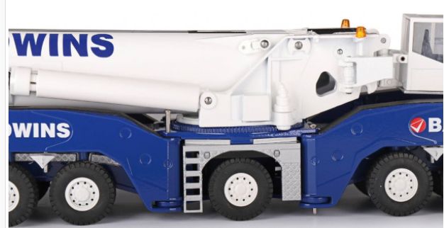 ギャラリービューアに画像をロードする, Baldwins Demag AC 1000 telescopic craneモバイルクレーン /Conrad 1/50 建設機械 模型ミニカー はたらく車
