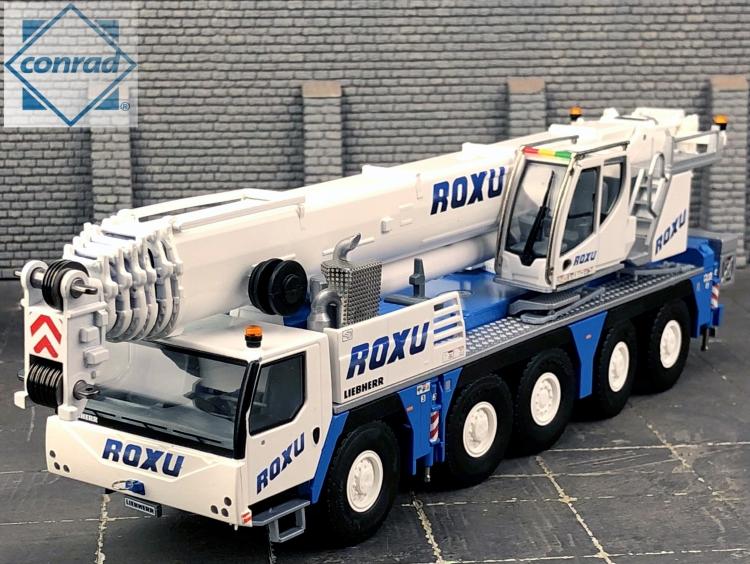 ギャラリービューアに画像をロードする, Liebherrリープヘル LTM 1110-5.1 5axle mobile crane - Gruas ROXU モバイルクレーン /Conrad 建設機械模型 工事車両 1/50 ミニカー