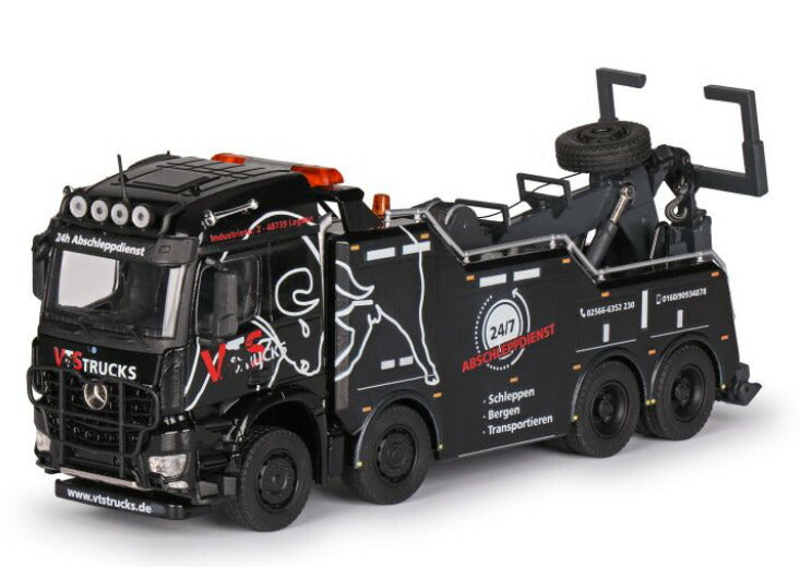 ギャラリービューアに画像をロードする, 【予約】Empl Bison recovery vehicle on Mercedes-Benz Arocs L Stream Space トラック / Conrad 1/50 建設機械 模型