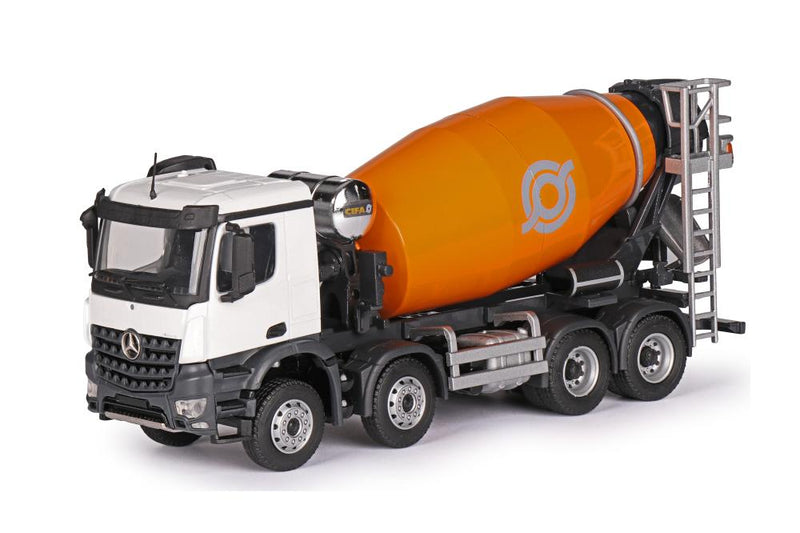 ギャラリービューアに画像をロードする, 【予約】CIFA SL9 Truck mixer on Mercedes-Benz Arocs 4 axle ミキサー /建設機械模型 工事車両 Conrtad 1/50 ミニチュア