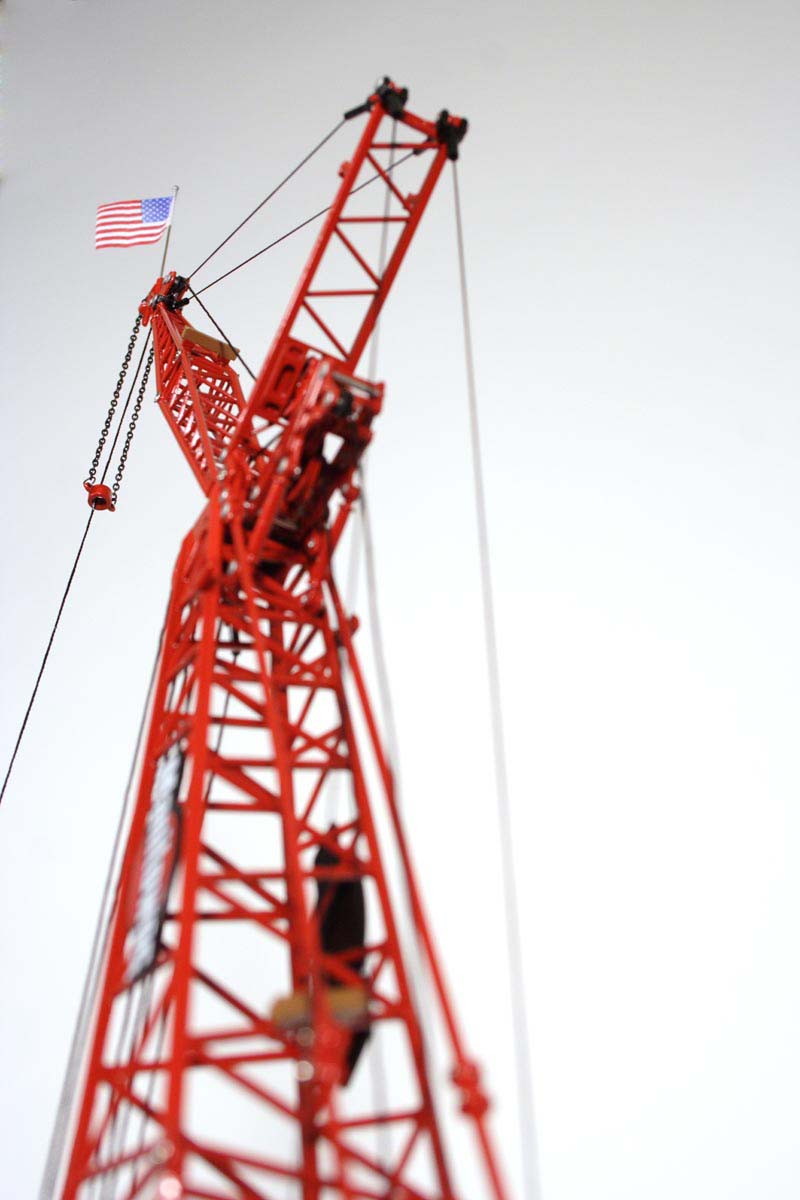 ギャラリービューアに画像をロードする, Manitowocマニトワック 555 クローラークレーン 1/50 TWH015-01017 建設機械模型 ミニチュア 重機