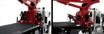ギャラリービューアに画像をロードする, National Crane 1300H Peterbilt 357 ホワイト/レッド クレーン車 1/50 建機模型 工事車両 /TWH048-01012 重機