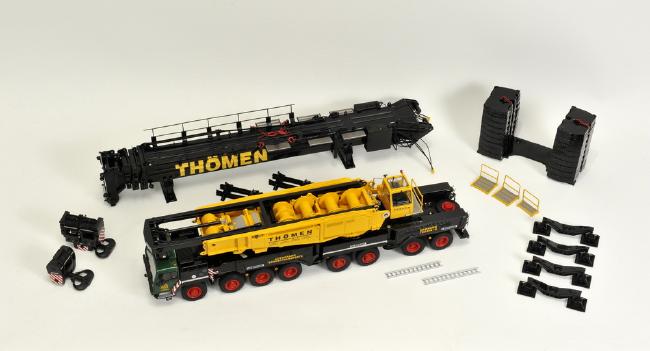 ギャラリービューアに画像をロードする, LIEBHERRリープヘル LTM1800 モバイルクレーン THOMEN HH-WT 60 120台限定 /YCC 1/50 ダイキャスト 建設機械模型