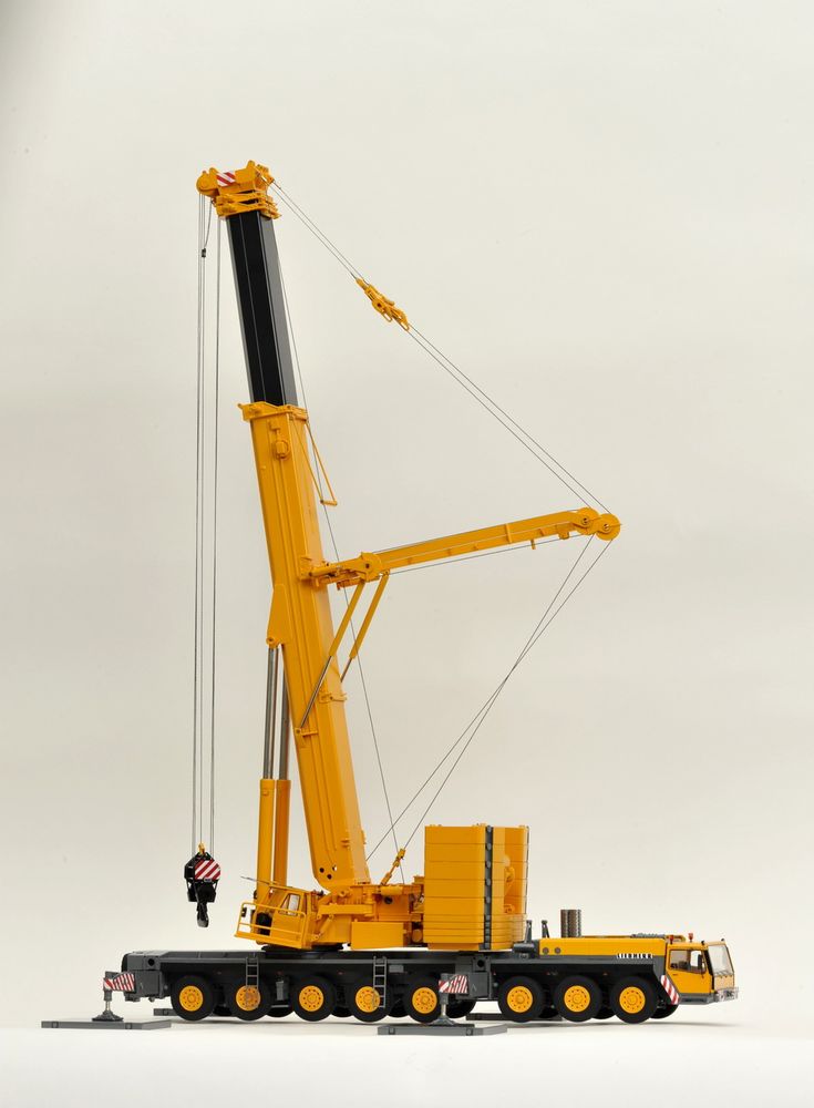 ギャラリービューアに画像をロードする, LIEBHERRリープヘル LTM 1400 yellow モバイルクレーン/YCC 建設機械模型 ミニカー 1/50