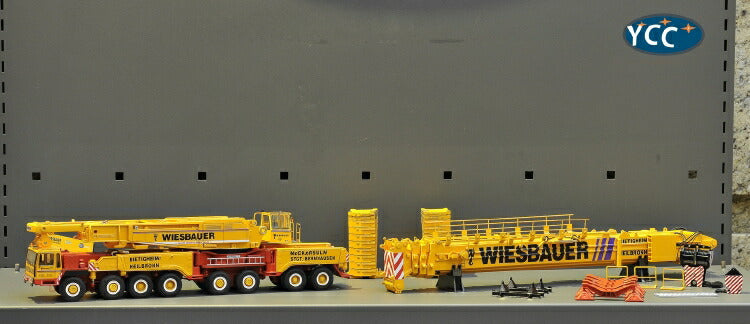 ギャラリービューアに画像をロードする, 【予約】8月以降発売予定LIEBHERRリープヘル LTM1800 Wiesbauer リミテッドエディション 135台限定 モバイルクレーン/建設機械模型 工事車両 1/50 ミニチュア