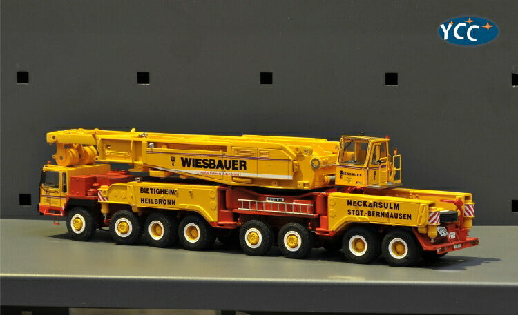 ギャラリービューアに画像をロードする, 【予約】8月以降発売予定LIEBHERRリープヘル LTM1800 Wiesbauer リミテッドエディション 135台限定 モバイルクレーン/建設機械模型 工事車両 1/50 ミニチュア