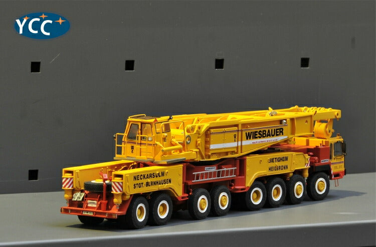 ギャラリービューアに画像をロードする, 【予約】8月以降発売予定LIEBHERRリープヘル LTM1800 Wiesbauer リミテッドエディション 135台限定 モバイルクレーン/建設機械模型 工事車両 1/50 ミニチュア