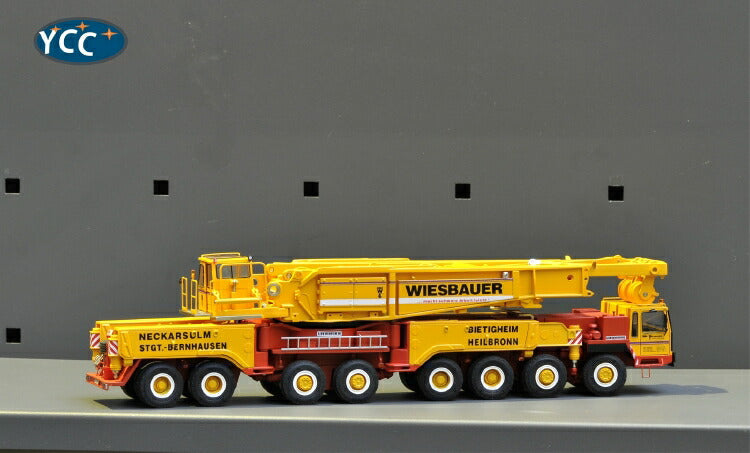 ギャラリービューアに画像をロードする, 【予約】8月以降発売予定LIEBHERRリープヘル LTM1800 Wiesbauer リミテッドエディション 135台限定 モバイルクレーン/建設機械模型 工事車両 1/50 ミニチュア