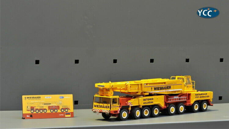 ギャラリービューアに画像をロードする, 【予約】8月以降発売予定LIEBHERRリープヘル LTM1800 Wiesbauer リミテッドエディション 135台限定 モバイルクレーン/建設機械模型 工事車両 1/50 ミニチュア