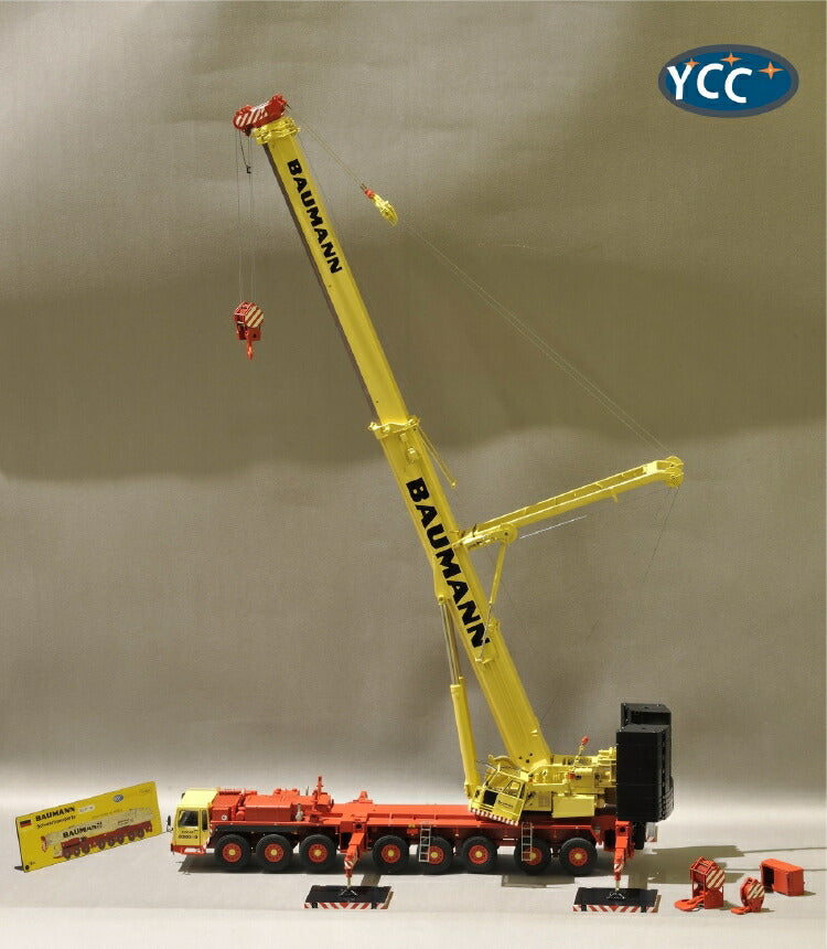 ギャラリービューアに画像をロードする, 【予約】LIEBHERR LTM 1400リープヘル モバイルクレーンBAUMANN YCC 1/50 建設機械 模型ミニカー はたらく車重機