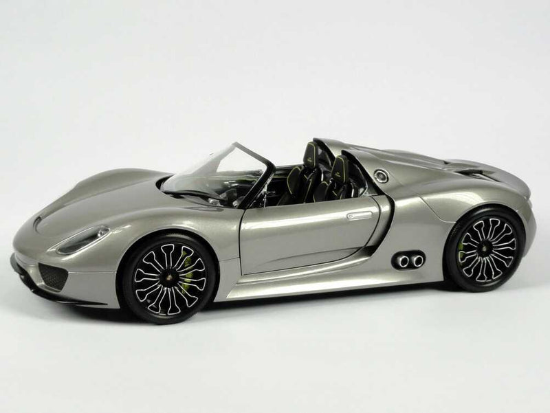 ギャラリービューアに画像をロードする, ポルシェ特注 Porsche 918 スパイダー グレーメタリック /Minichampsミニチャンプス 1/18 ミニカー