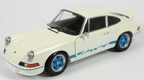 ギャラリービューアに画像をロードする, 【ポルシェ純正】Porsche 911 カレラ RS 2.7 ホワイト/ブルー /Minichampsミニチャンプス 1/18 ミニカー