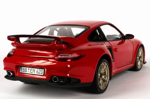 ギャラリービューアに画像をロードする, ポルシェ特注 Porsche 911 GT2 RS (997) 2010 レッド/ブラック /PMAミニチャンプス 1/18 ミニカー