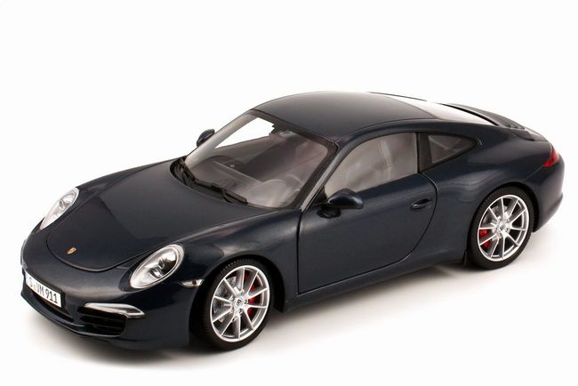 ギャラリービューアに画像をロードする, ポルシェ特注 Porsche 911 (991) カレラ S 2012 ダークブルーメタリック /PMAミニチャンプス 1/18 ミニカー