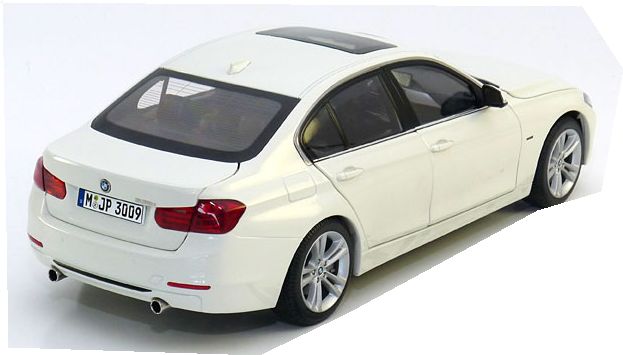 ギャラリービューアに画像をロードする, BMW特注 3シリーズ F30 2012 ホワイト白 /Paragon Modelsディーラーバージョン 1/18 ダイキャストミニカー