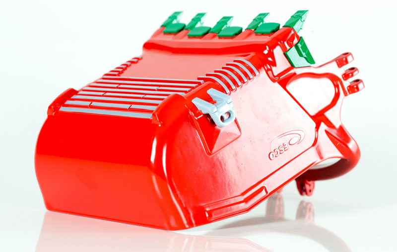 ギャラリービューアに画像をロードする, ESCO 55 cu/yd ProFill Bucket in Red トレーラーアクセサリー /DRAKE 建設機械模型 工事車両 1/50 ミニチュア