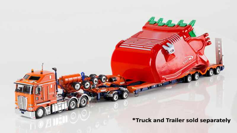 ギャラリービューアに画像をロードする, ESCO 55 cu/yd ProFill Bucket in Red トレーラーアクセサリー /DRAKE 建設機械模型 工事車両 1/50 ミニチュア