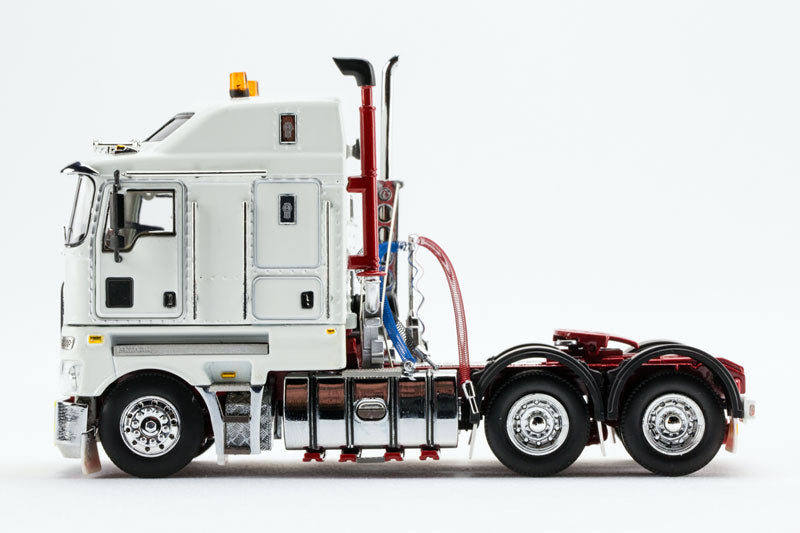 ギャラリービューアに画像をロードする, 【予約】5月以降発売予定Kenworth K200 Prime Mover ホワイト レッドシャーシ トラクタヘッド トラック /DRAKE 1/50 模型