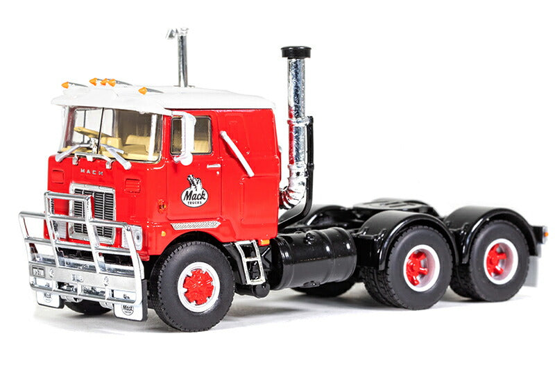 ギャラリービューアに画像をロードする, 【予約】Mack Trucks Mack F700 in Red トラクタヘッド トラック /建設機械模型 工事車両 Drake 1/50 ミニチュア