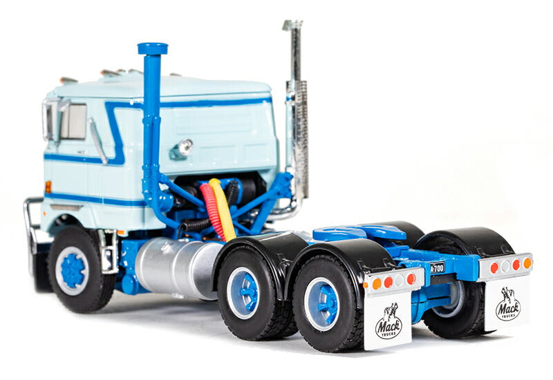 ギャラリービューアに画像をロードする, 【予約】Mack F700 in Light Blue トラクタヘッド トラック /建設機械模型 工事車両 Drake 1/50 ミニチュア