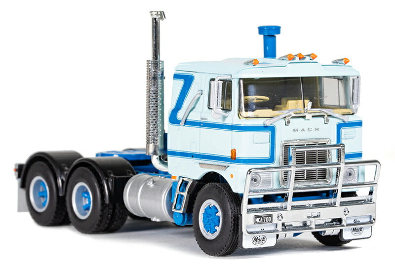 ギャラリービューアに画像をロードする, 【予約】Mack F700 in Light Blue トラクタヘッド トラック /建設機械模型 工事車両 Drake 1/50 ミニチュア