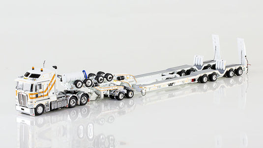 CQ Group - Kenworth K200 with Drake 4x8 Dragline Bucket Trailer and 2x8 Dolly トラック トレーラー /DRAKE 建設機械模型 工事車両 1/50 ミニチュア
