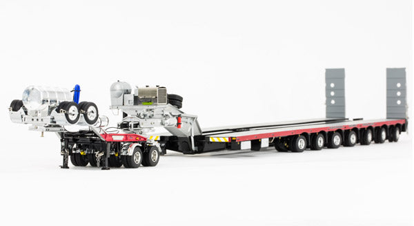 ギャラリービューアに画像をロードする, NHH - Drake 2x8 Dolly and 7x8 Steerable Low Loader Trailer トレーラー /DRAKE 建設機械模型 工事車両 1/50 ミニチュア