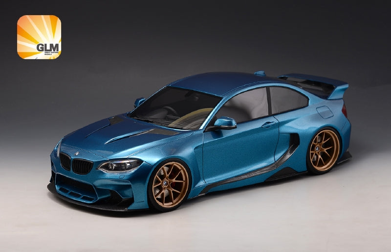 ギャラリービューアに画像をロードする, 【予約】5月以降発売予定BMW - 2-SERIES M235i DARWINPRO MTC BLACK SAILS WIDEBODY 2015 - ESTORIL BLUE /Glm Models 1/18 ミニカー