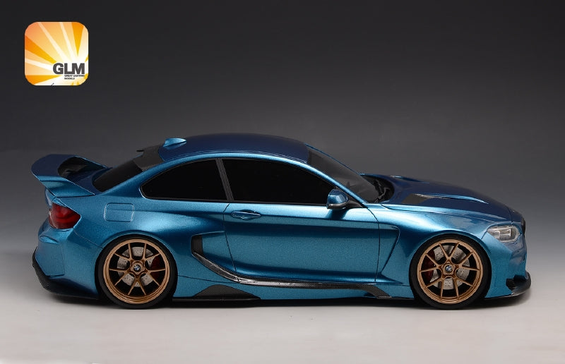 ギャラリービューアに画像をロードする, 【予約】5月以降発売予定BMW - 2-SERIES M235i DARWINPRO MTC BLACK SAILS WIDEBODY 2015 - ESTORIL BLUE /Glm Models 1/18 ミニカー