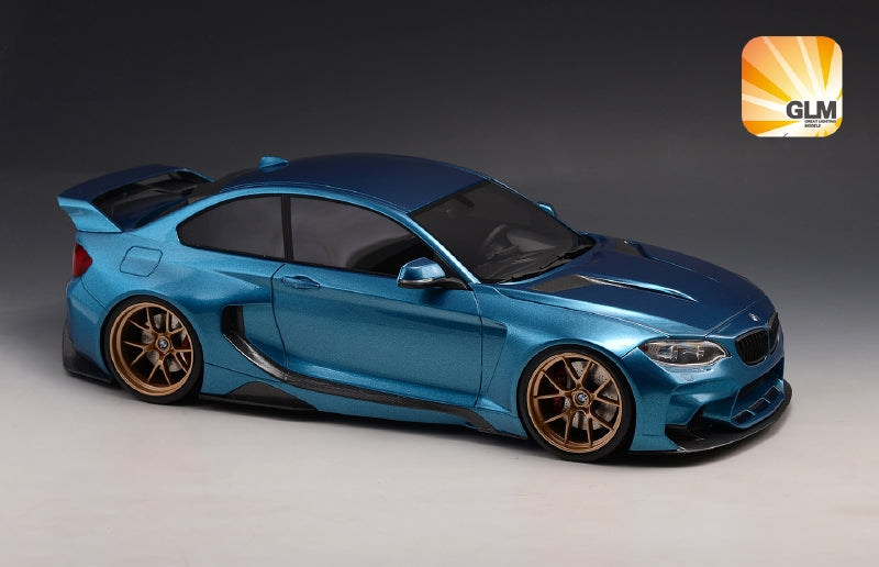 ギャラリービューアに画像をロードする, 【予約】5月以降発売予定BMW - 2-SERIES M235i DARWINPRO MTC BLACK SAILS WIDEBODY 2015 - ESTORIL BLUE /Glm Models 1/18 ミニカー