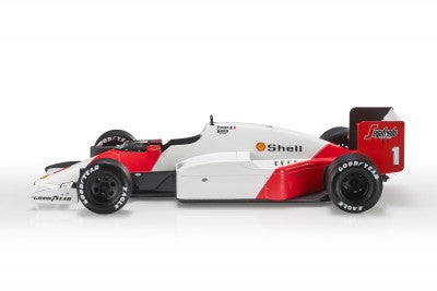 ギャラリービューアに画像をロードする, McLAREN - F1 MP4/2C N 1 ALAIN PROST 1986 WORLD CHAMPION - CON VETRINA WHITE RED /GP Replicas 1/18 ミニカー