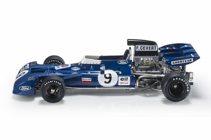 ギャラリービューアに画像をロードする, Tyrrell 002 1971年 F1 アメリカGP 優勝 #9 F セベール ディスプレイケース付き/ GP Replicas 1/18 ミニカー