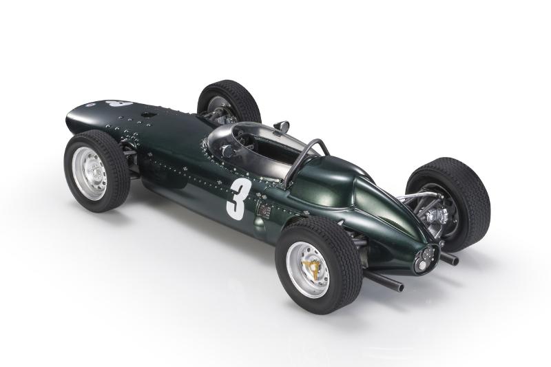 ギャラリービューアに画像をロードする, BRM P57 1962年 F1 南アフリカGP 優勝 #3 G ヒル ディスプレイケース付き/ GP Replicas 1/18 ミニカー