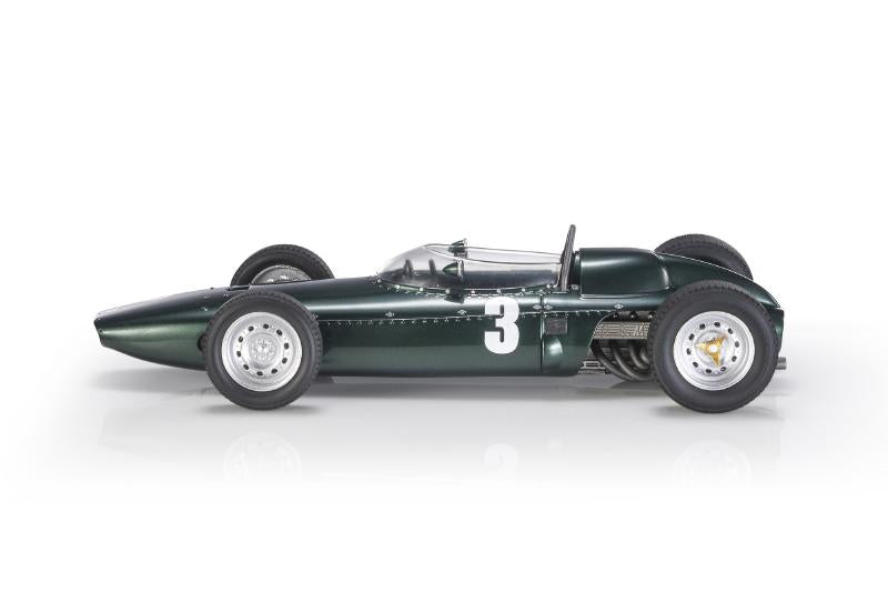ギャラリービューアに画像をロードする, BRM P57 1962年 F1 南アフリカGP 優勝 #3 G ヒル ディスプレイケース付き/ GP Replicas 1/18 ミニカー