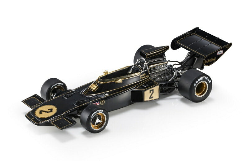 ギャラリービューアに画像をロードする, Lotus 72E 1973年 F1 イタリアGP 優勝 #2 R ピーターソン ディスプレイケース付き/ GP Replicas 1/18 ミニカー