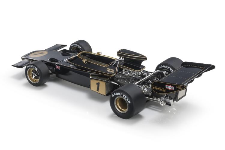 ギャラリービューアに画像をロードする, Lotus 72D Fittipaldi 1973 #1 ブラジルGP /GP Replicas 1/18 ミニカー